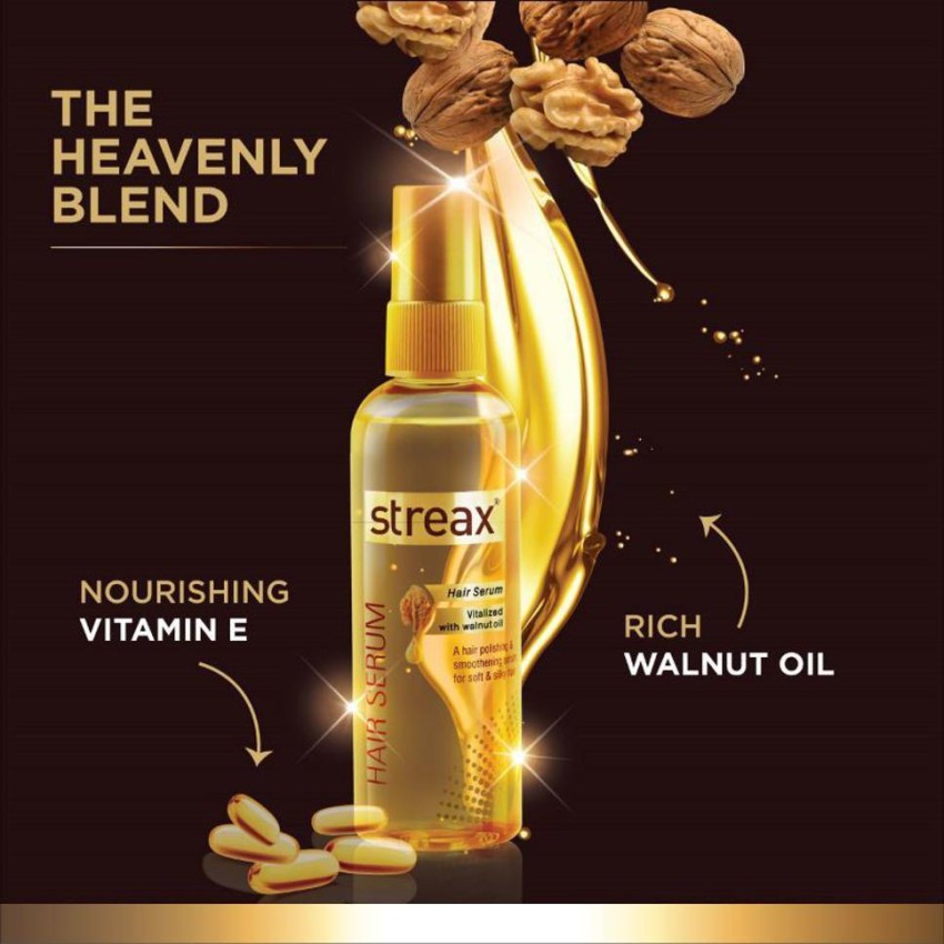 Streax Hair Serum Enriched with Walnut Oil Gives India  Ubuy