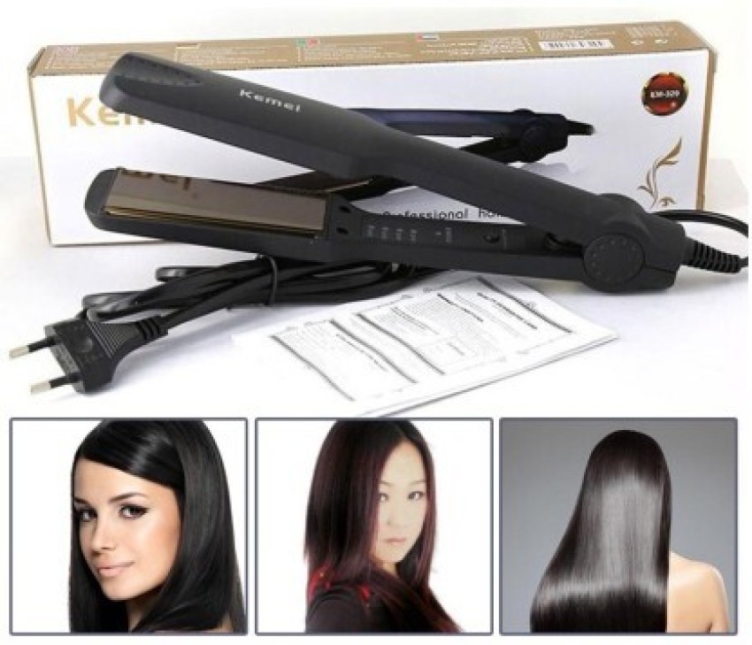 fcityin  Km Original Km329 Hair Straightener Multicolor 2 In 1 Hair