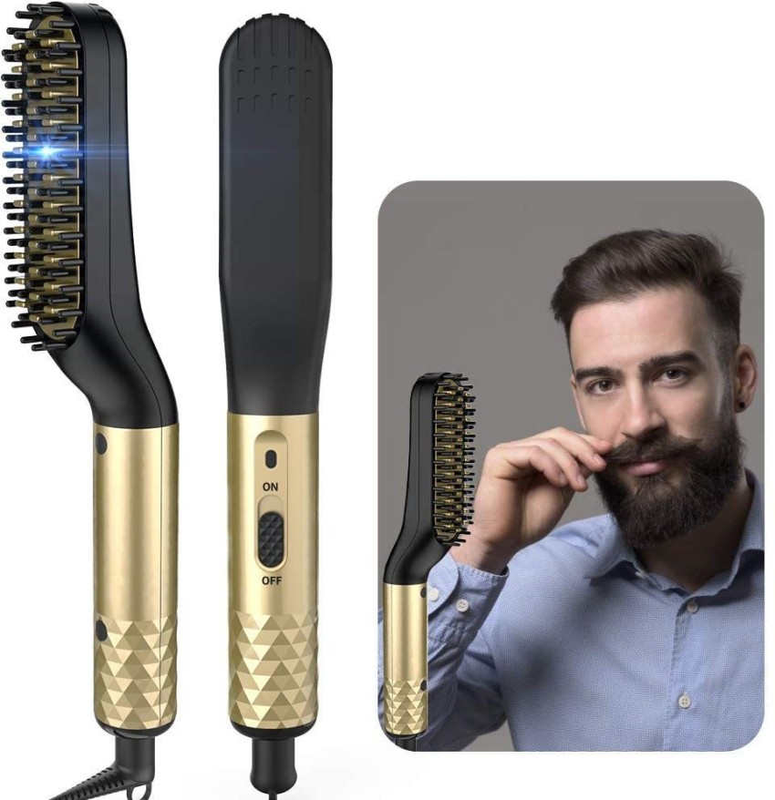 Hair Straightener Comb for Women  Men Hair Styler Straightener Machine  BrushPTC Heating White  JioMart