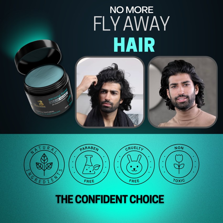 Buy KURAIY Natural Hair Wax For Men - Hair Clay Wax, Strong Hold & Ultra  Matte Finish, Restylable Hair Wax (100 g) Online at Best Prices in India -  JioMart.