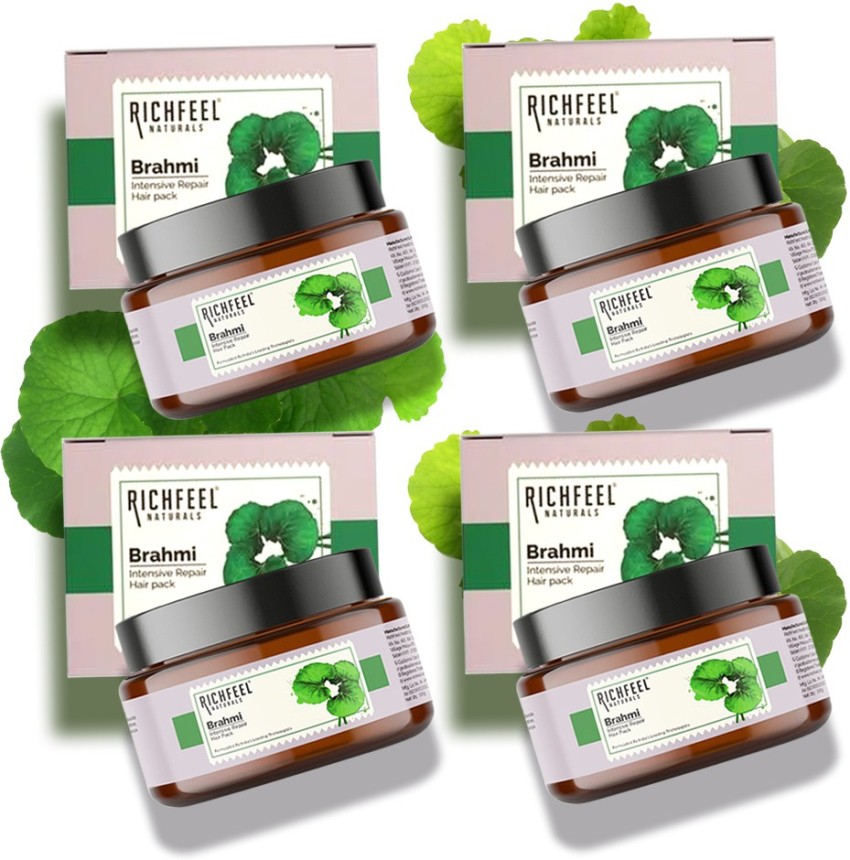 Foxyin  Buy Richfeel Naturals Brahmi Hair Pack Of 3 online in India on  Foxy Free shipping watch expert reviews