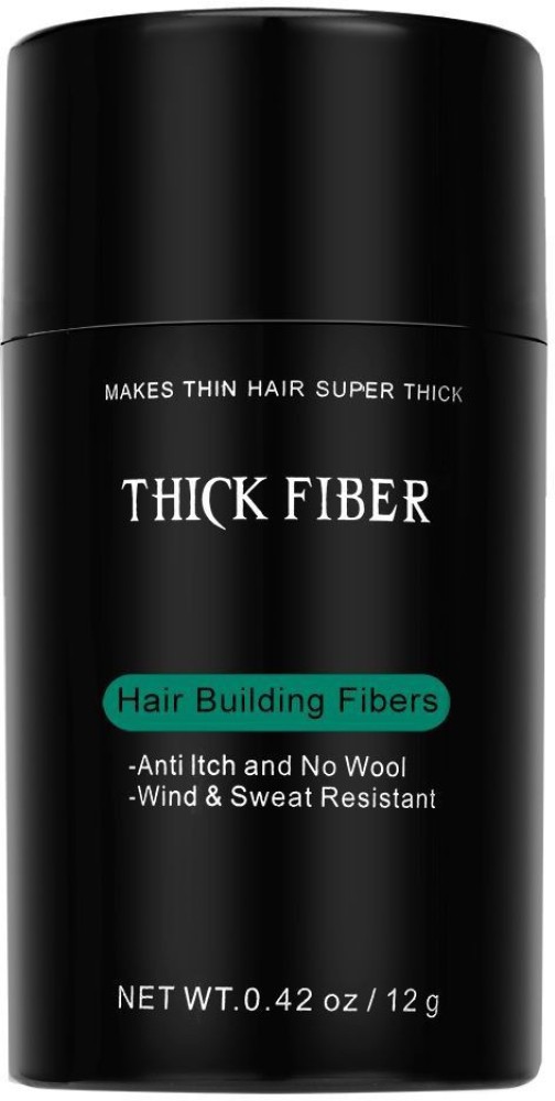 Buy THICK FIBER Hair Building Fibers DARK BROWN 12g  Hair Fiber for  Thinning Hair  Bald spots  Hair Loss Concealer in seconds  Hair  Thickening Fibers for Men  Women