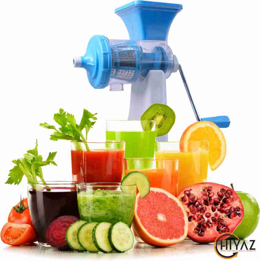 MOONZA Plastic Mini Juicer Machine, Juice Maker Machine for Home, Deluxe  Fruit & Vegetable Manual Juicer with with Steel Handle Hand Juicer Price in  India - Buy MOONZA Plastic Mini Juicer Machine