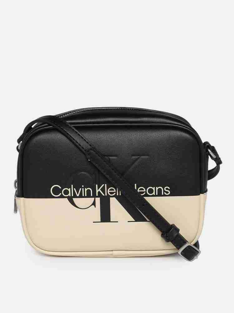 Buy Calvin Klein Women Multicolor Sling Bag Black & Beige Online @ Best  Price in India