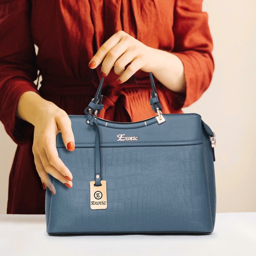 Buy Exotic Women Blue Hand-held Bag Blue Online @ Best Price in India