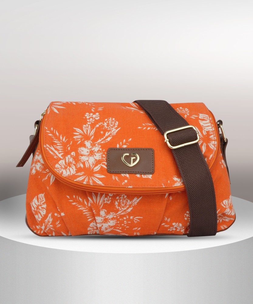 Caprese Women's Sling Bag (Orange) : : Fashion