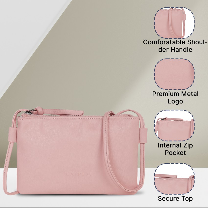 Caprese pink best sale sling bags