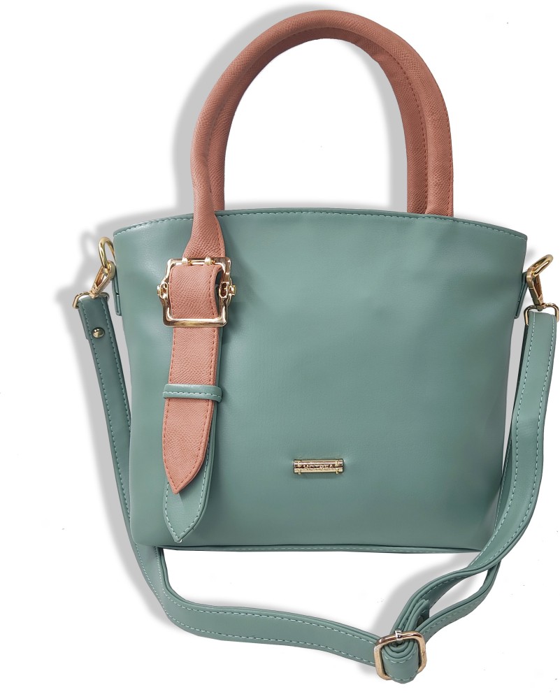 Lino Perros off white sling bag (GREEN) : .in: Fashion