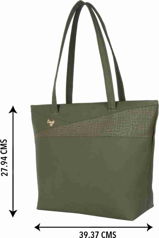 Buy LV Women Green Tote Green Online @ Best Price in India