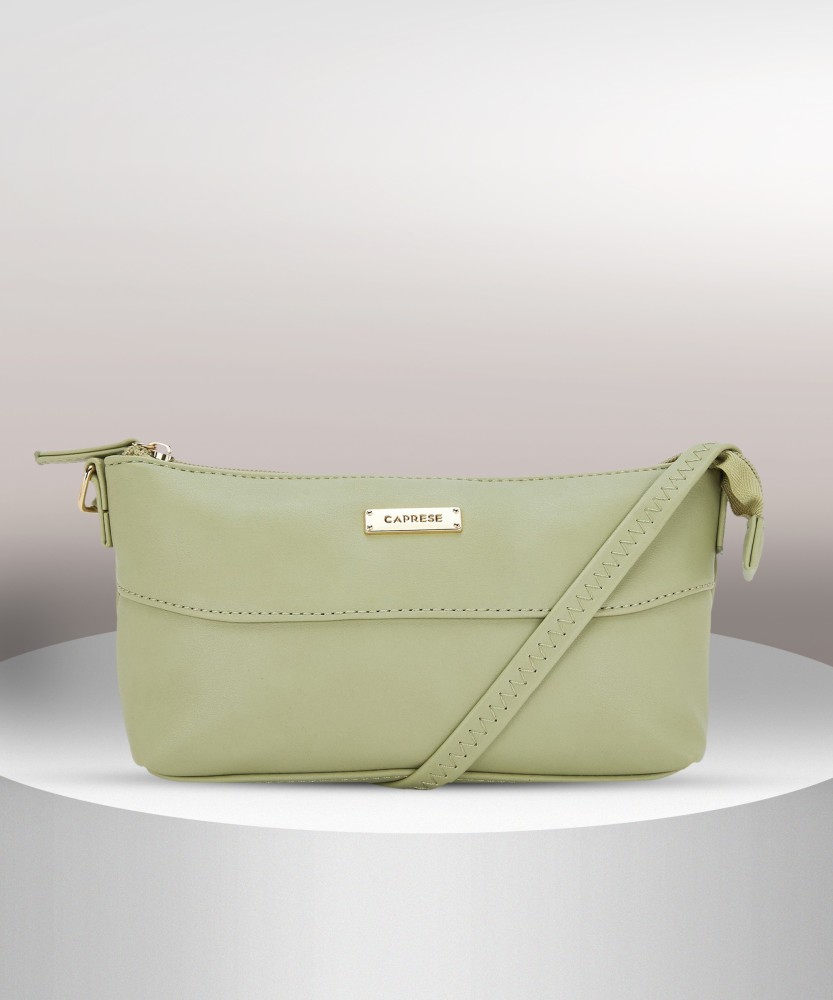 Caprese Green Sling Bag Clairice Green - Price in India