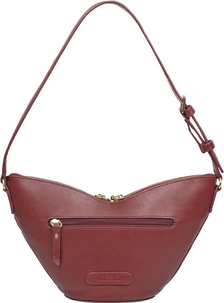 Hidesign Handbags : Buy Hidesign Maroon Hobo Bag Online