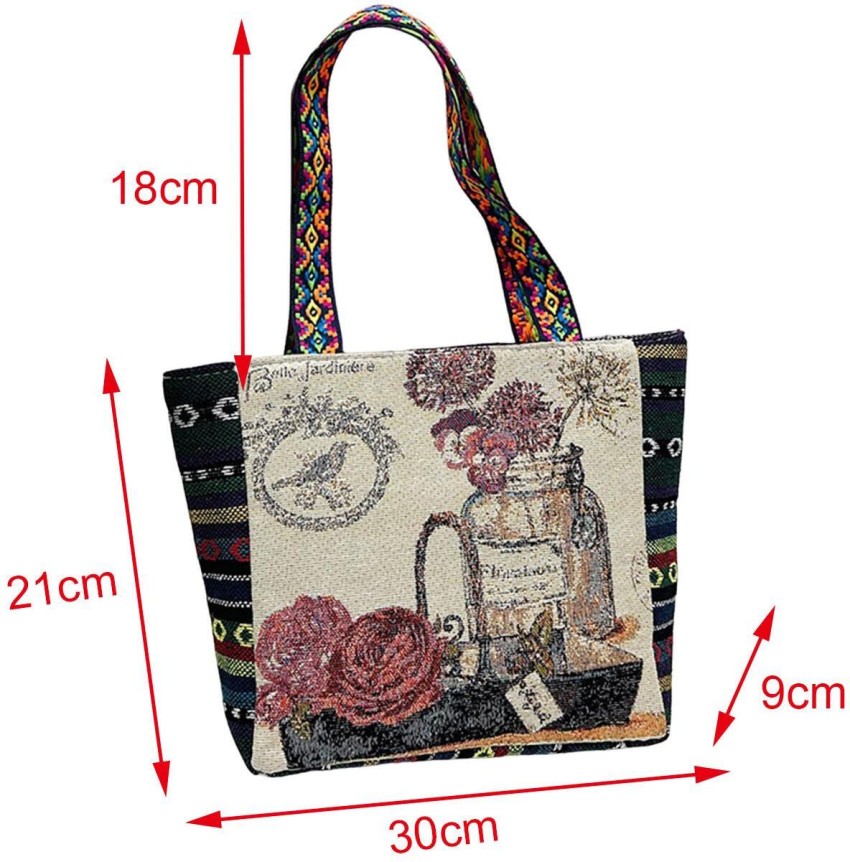 Lyla Women Canvas Travel Tote Bag Casual Handbag Top Handle  Bag with Compartments Kha Shoulder Bag - Shoulder Bag