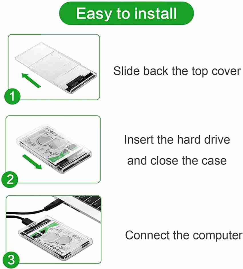 Buy Storite 2.5 inch USB 3.0 External Hard Drive Enclosure