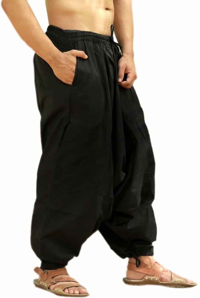 aatman Premium EcoFriendly Cotton Harem Pants for Men  Free Size  28 to  36 Inches Elasticated Waist AT01045  Amazonin Fashion