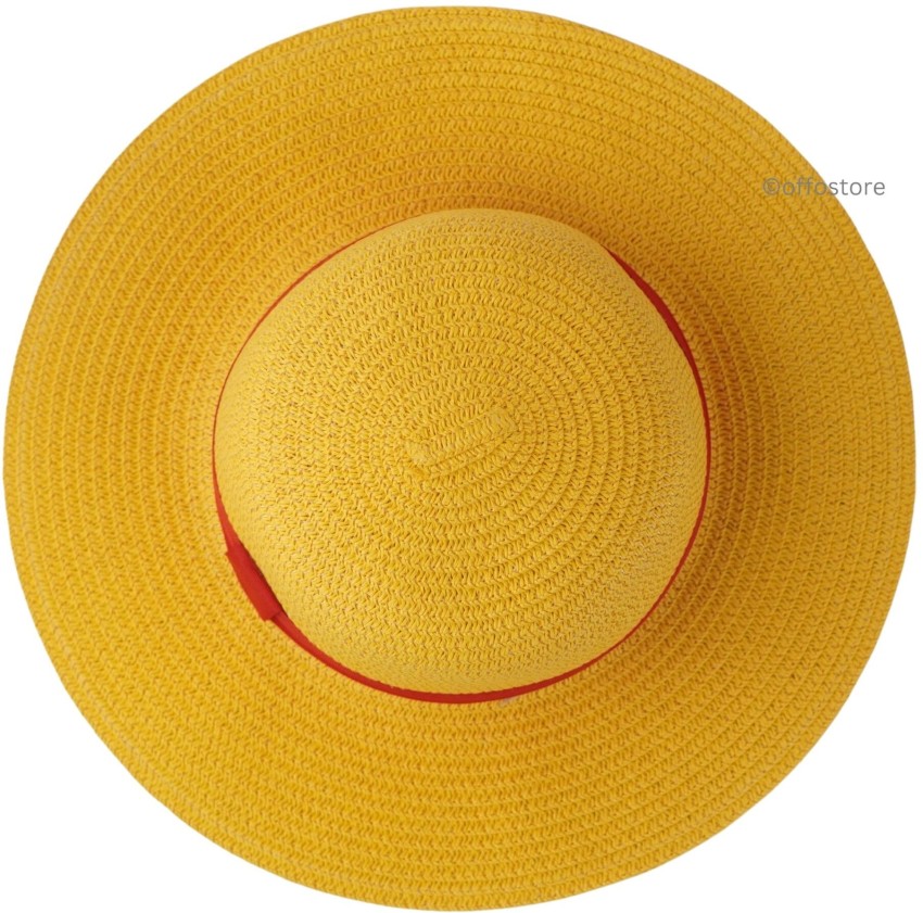 Luffy wearing straw hat PNG Image