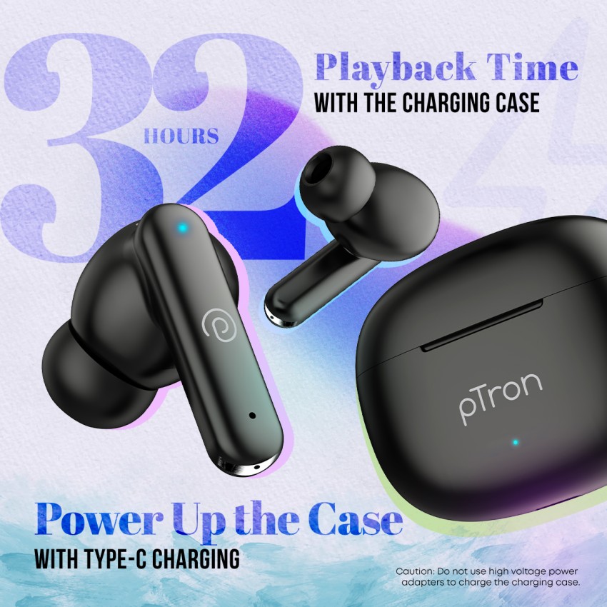 Ptron earbuds charging case new arrivals