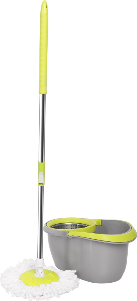 Qozent Household Mop Automatic Spin Mop Cleaning and drying mop(With 2  Refill) Wet & Dry Mop Price in India - Buy Qozent Household Mop Automatic  Spin Mop Cleaning and drying mop(With 2