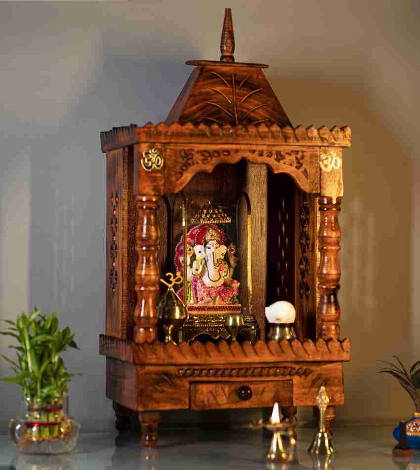 Flipkart Perfect Homes Studio Wooden Temple for Home Pooja, Temple ...