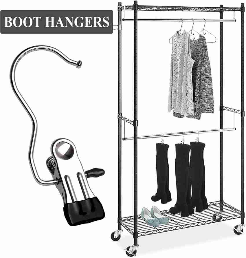 White Hanger Clips with Hooks & Boot Hangers