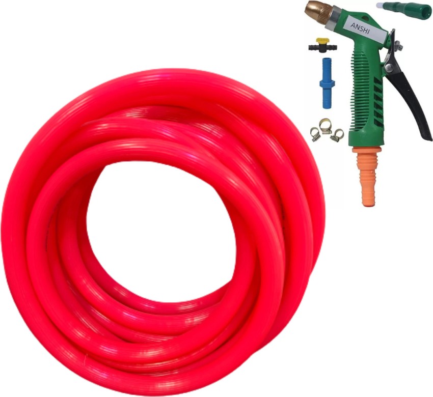 Anshi PREMIUM QUALITY HOSE PIPE 5 METER (HALF INCH) WITH CONNECTOR