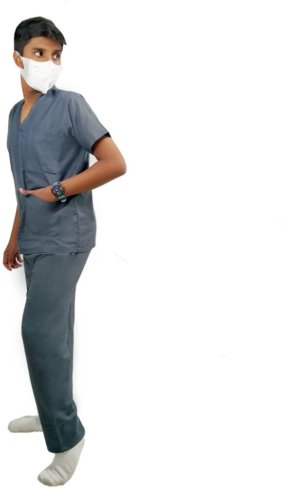 Pink Nurse Wear Female OT Scrubs, Size: Medium
