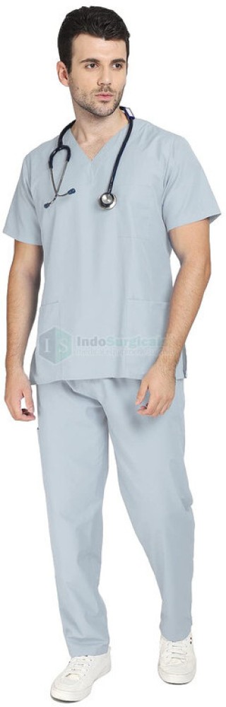 2Pcs/Set Women Men Nursing Medical Scrub Suit Doctor Nurse Uniform Tops  Pants