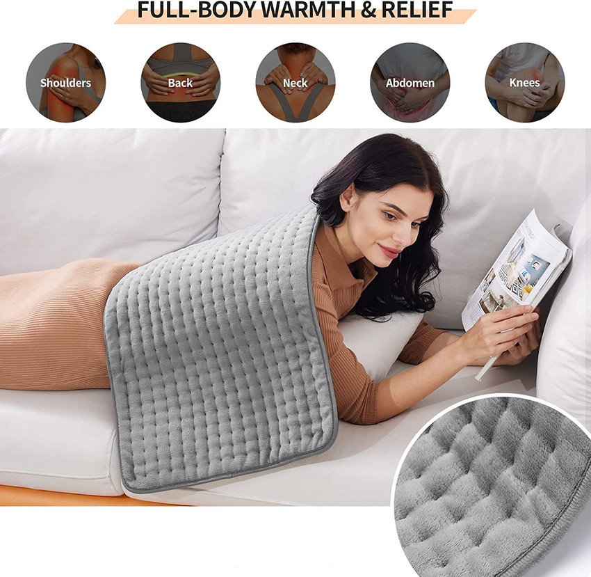 LOOKFIT Electric Bed Heating Pad for Back Pain Relief, Hands Free Heat Pad  ORTHOPEDIC PAIN RELIFE 1 ml Hot Water Bag Price in India - Buy LOOKFIT Electric  Bed Heating Pad for