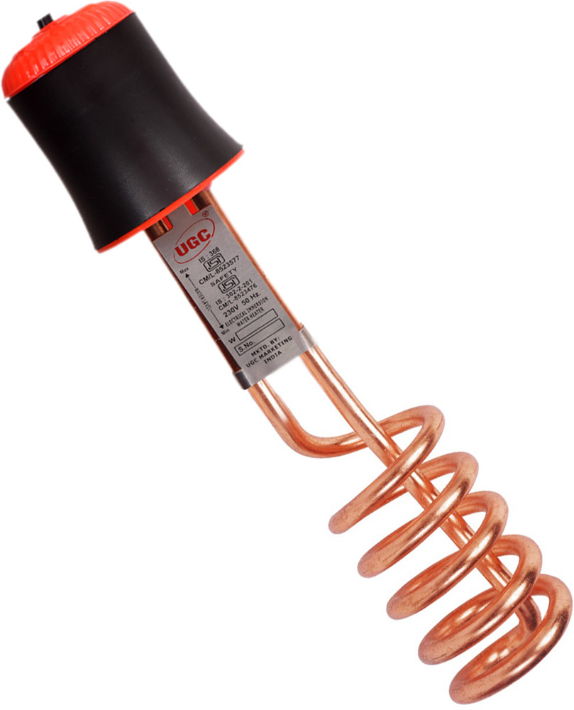 UGC 100% Copper Element 1500 W Shock Proof Immersion Heater Rod Price in  India - Buy UGC 100% Copper Element 1500 W Shock Proof Immersion Heater Rod  online at Flipkart.com