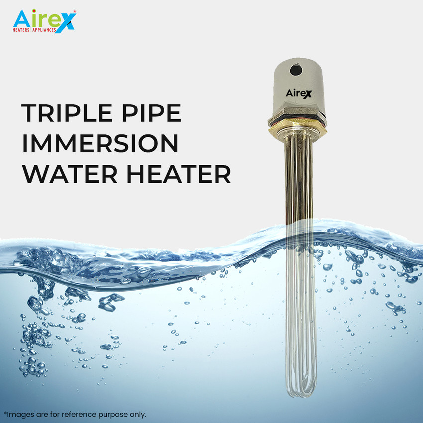 Airex Stainless Steel 1.5 BSP Industrial Triple Pipe With Thermostat  Pocket 6000 W Immersion Heater Rod Price in India - Buy Airex Stainless  Steel 1.5 BSP Industrial Triple Pipe With Thermostat Pocket