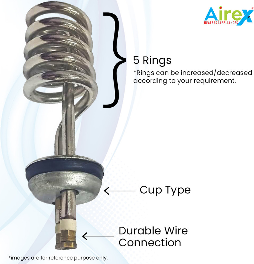 Airex MIdget 3000 Watt Instant Geyser Element Immersion Rod Water Heater  Water Boiler Element Geyser Element 3000 W Shock Proof Immersion Heater Rod  Price in India - Buy Airex MIdget 3000 Watt