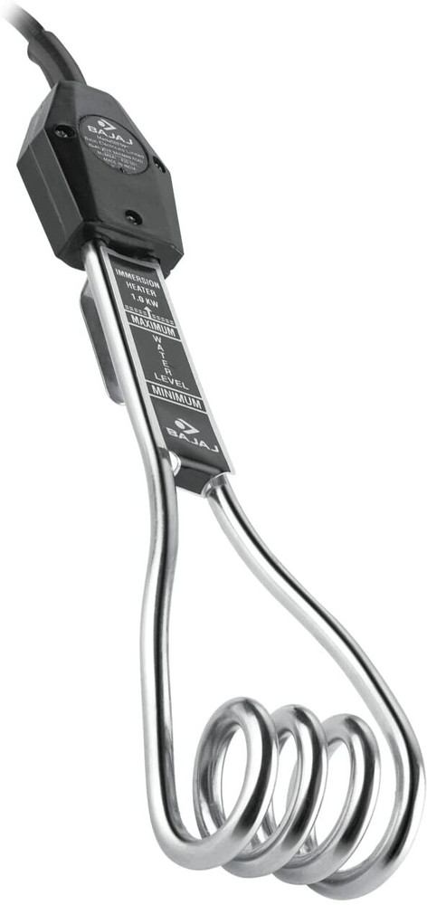 BAJAJ 1000-Watt immersion rod water heater with double ISI for safety and  performance, 1000 W Shock Proof Immersion Heater Rod Price in India - Buy  BAJAJ 1000-Watt immersion rod water heater with