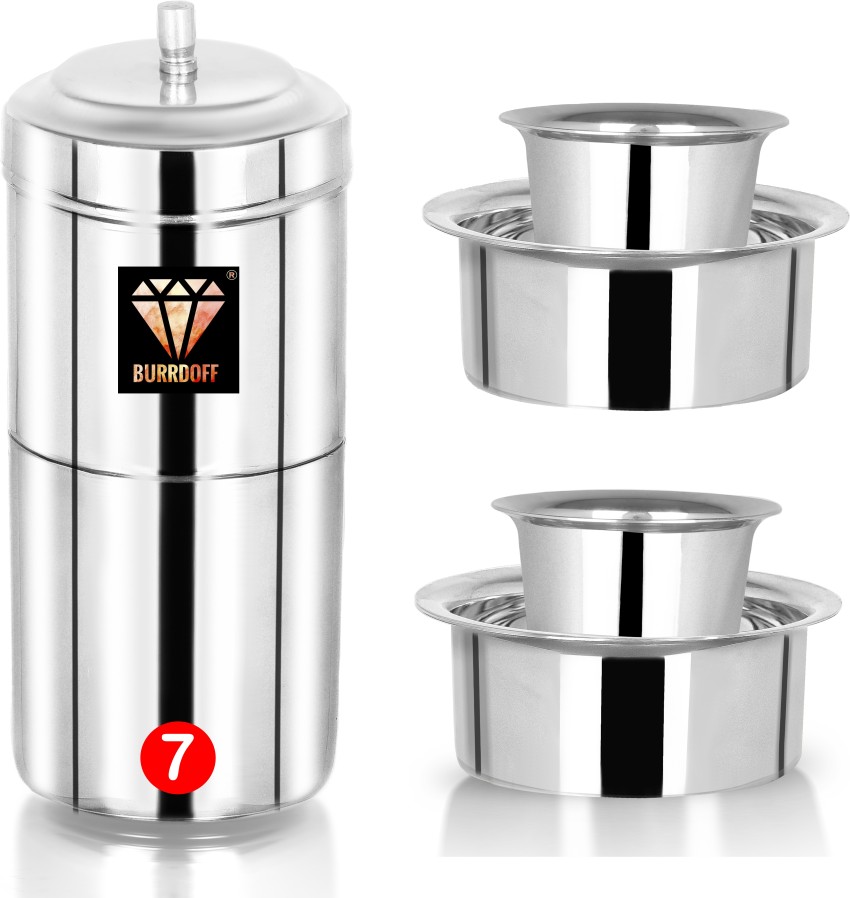 PANCA Stainless Steel Filter Coffee Maker Big Size,6-8 cups, 400 ml