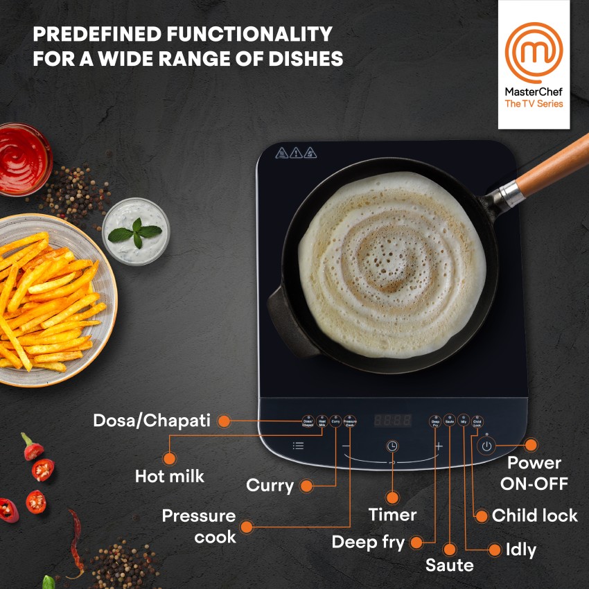 masterchef induction cooktop how to use