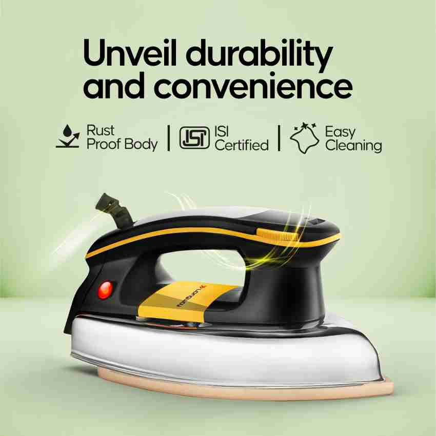 BLACK+DECKER 1200W Heavy Weight Dry Iron Black and Gold F550b5