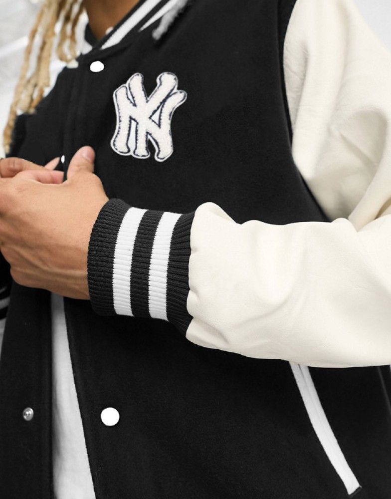 New Era New York Yankees MLB Men's Black Varsity Jacket -Size S