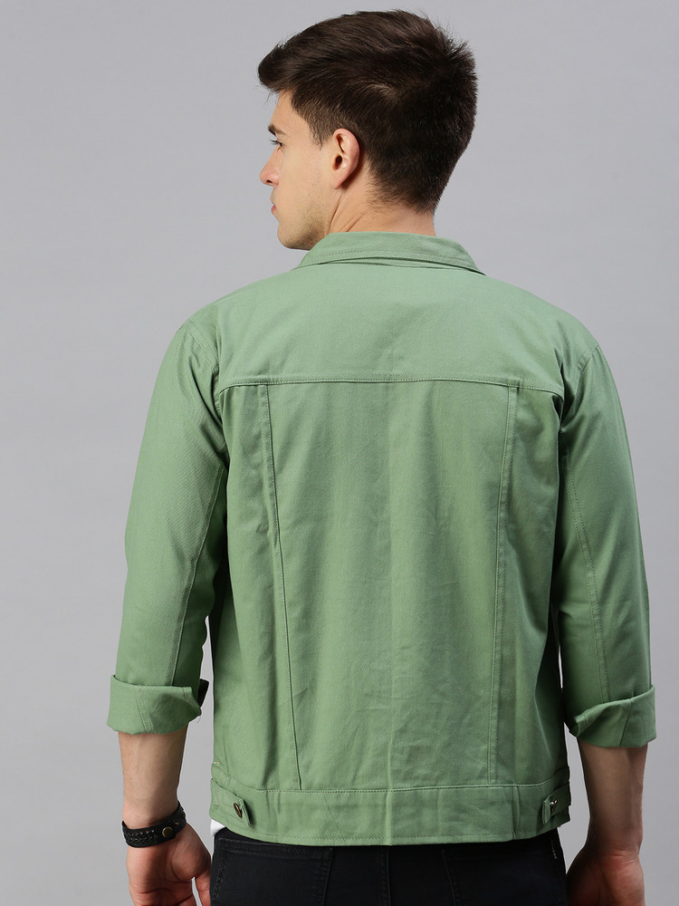 Share more than 153 denim jacket men green color dedaotaonec