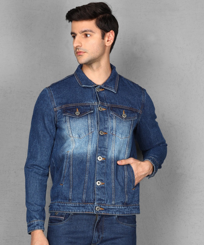 Jeans jacket for men on sale flipkart