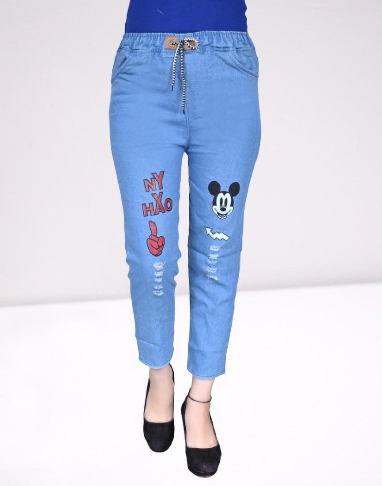 Denim Joggers Fit Printed Jeans For Women Age Group 16 Years at Best  Price in Ahmedabad  Heena Sales Agency