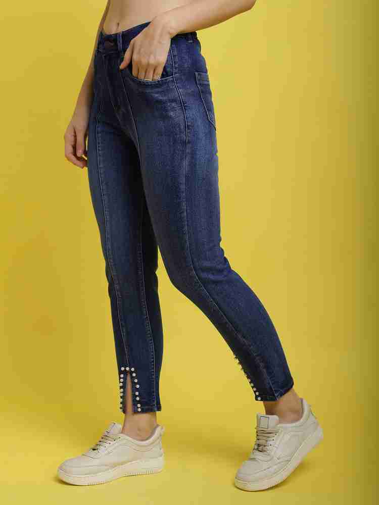 Side stripe jeans on sale flipkart