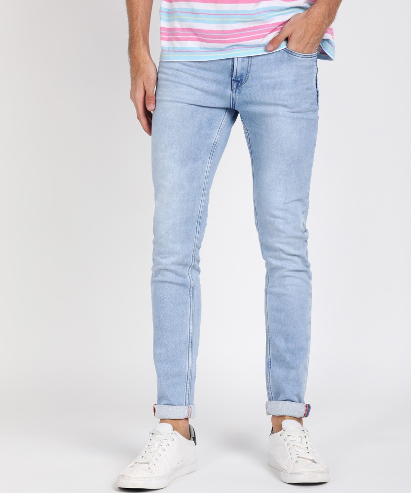 light blue skinny pants