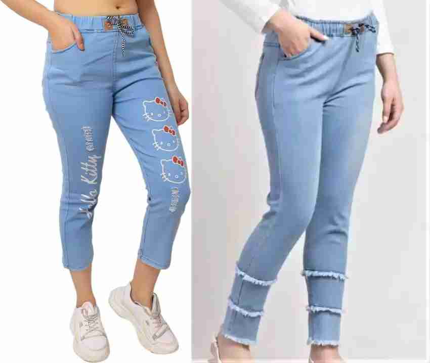 NEHA FASHION Jogger Fit Girls Blue Jeans - Buy NEHA FASHION Jogger Fit Girls  Blue Jeans Online at Best Prices in India