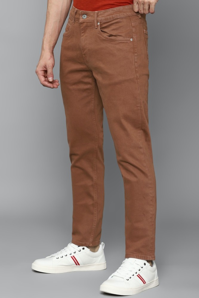 Buy Louis Philippe Jeans Louis Philippe Jeans Men Comfy Tapered Fit  Mid-Rise Plain Woven Flat-Front Chinos at Redfynd