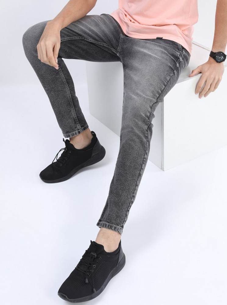 Buy QARSH Men Slim fit Grey Jeans for Men (32) at