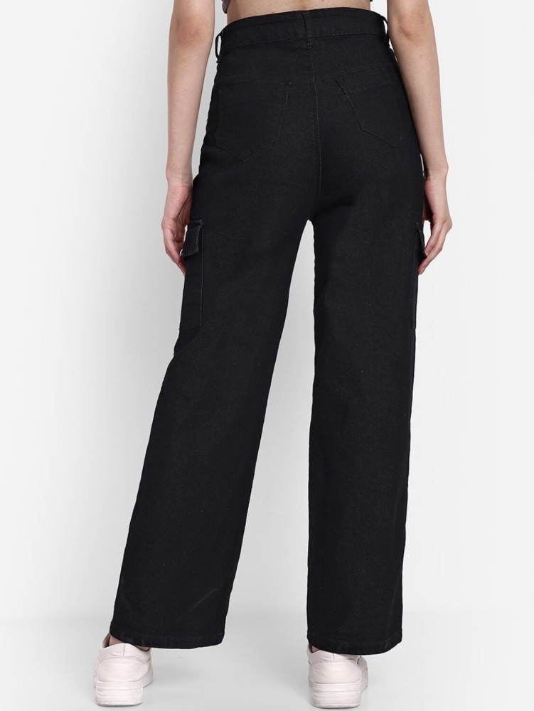 MadVin Flared Women Black Jeans - Buy MadVin Flared Women Black Jeans  Online at Best Prices in India