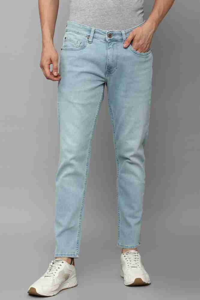 Buy LOUIS PHILIPPE JEANS Light Wash Cotton Blend Super Slim Fit