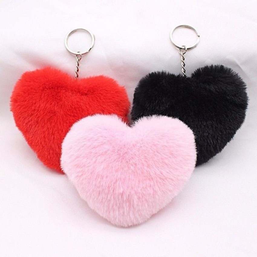 Buy Pink Cherry Keyring With Heart Clasp Cute Heart Keychain Online in  India 