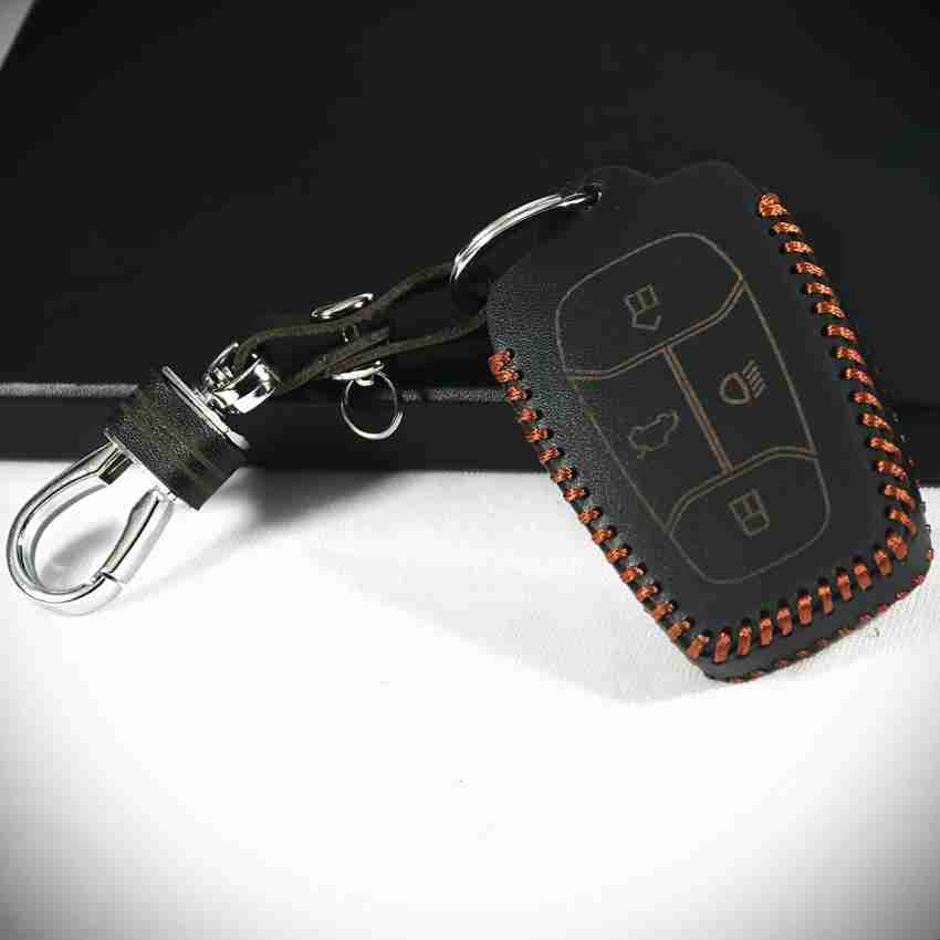 Buy TPU Leather Car Key Cover Compatible with Tata Nexon, Harrier