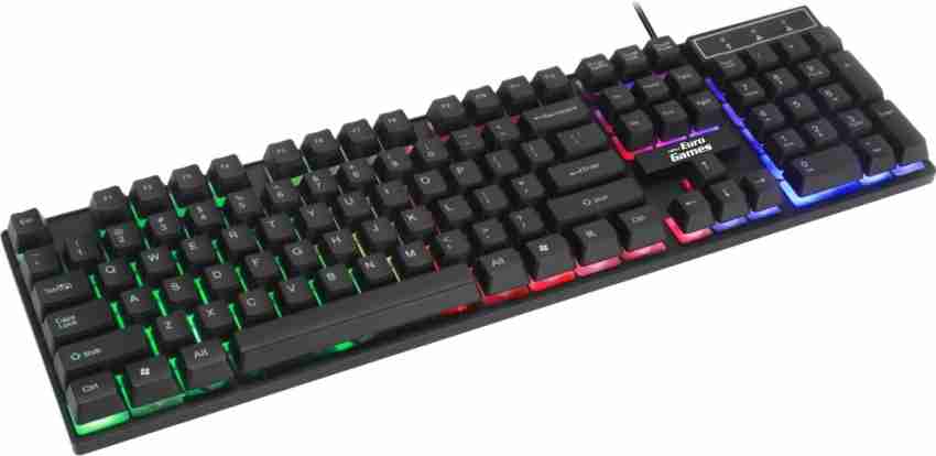 Buy RPM Euro Games Gaming Keyboard Wired 7 Color LED Illuminated & Spill  Proof Keys, Black, Medium Online at Best Prices in India - JioMart.