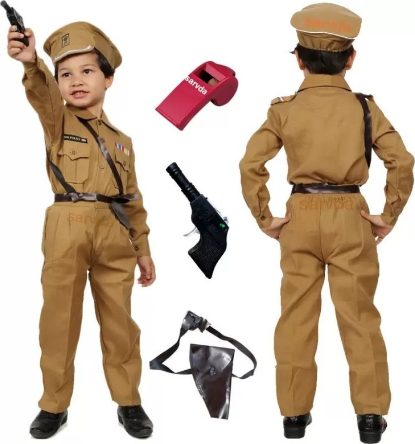 Buy Raj Costume Army Dress for Kids, Indian Military Soldier Fancy Dress  Costume, Polyester Fabric (Jungle_Print_Beret, 5-6 Years) Online at Low  Prices in India 