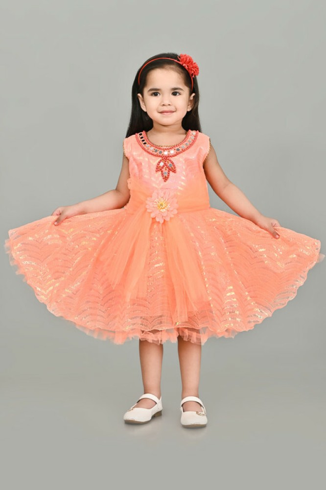 Tulle 1 Piece Orange and Pink Tutu Dress